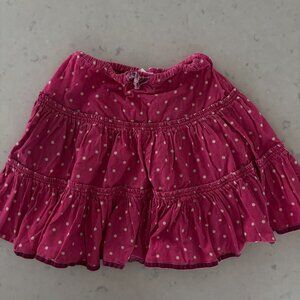 Mini Boden tiered corduroy skirt